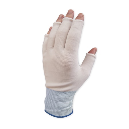 Pure Touch Pure Touch Half Finger Nylon Glove Liner, Size S, 300pair/PK, Moisture Wicking & Barrier Protection GLHF-L